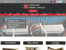 Tablet Screenshot of centuryfiberoptics.com